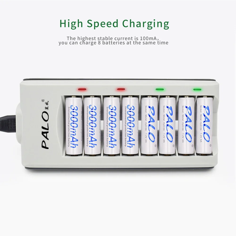 8 slots nimh nicd battery charger with LED indicator for aa aaa battery 8 slots nimh nicd battery charger with LED indicator for aa aaa battery
