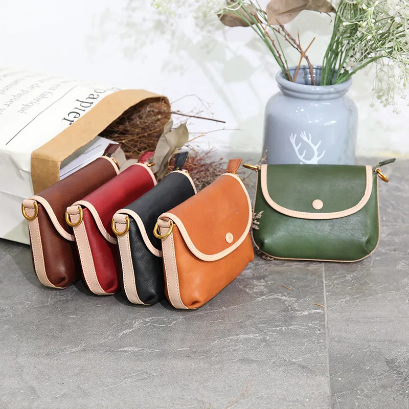 

YIFANGZHE Genuine Leather Girls Bag , Fashion High Quality Cowhide Leather Small Women's Crossbody Bag Clutch Bag