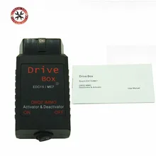 Melhor qualidade vag drive box obd2 immo deactivator & caixa de acionamento ativador para edc15 (diesel) e me7 (patrulha)