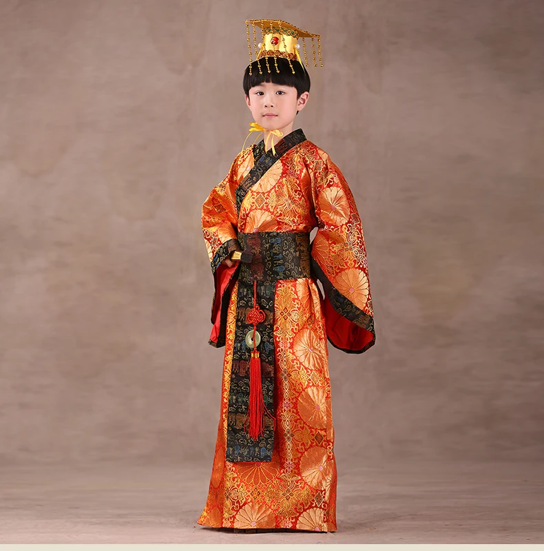 Древние китайские Hanfu император Костюм Танг для мальчика