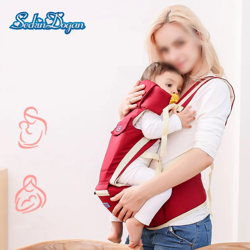 

SeckinDogan Baby Carriers Breathable Front Facing Newborn Carrier Outdoor Travel Wrap Sling Carrier Infant Soft Natural Wrap