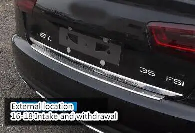 09-18 for Audi A6L rear guard plate refitting special welcome pedal backup box door sill protective interior decoration