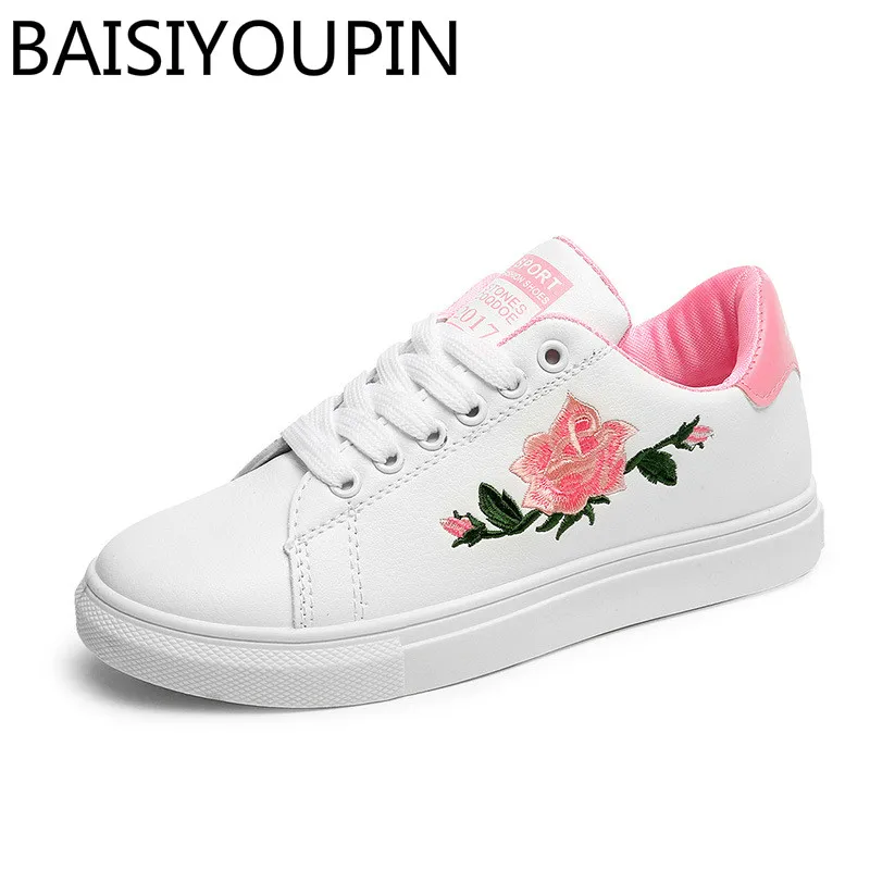 

2018 New Women's Shoes Small White Shoes Female Korean Version of Wild Summer Breathable Female Casual Shoes Lace Up Flats Shoes