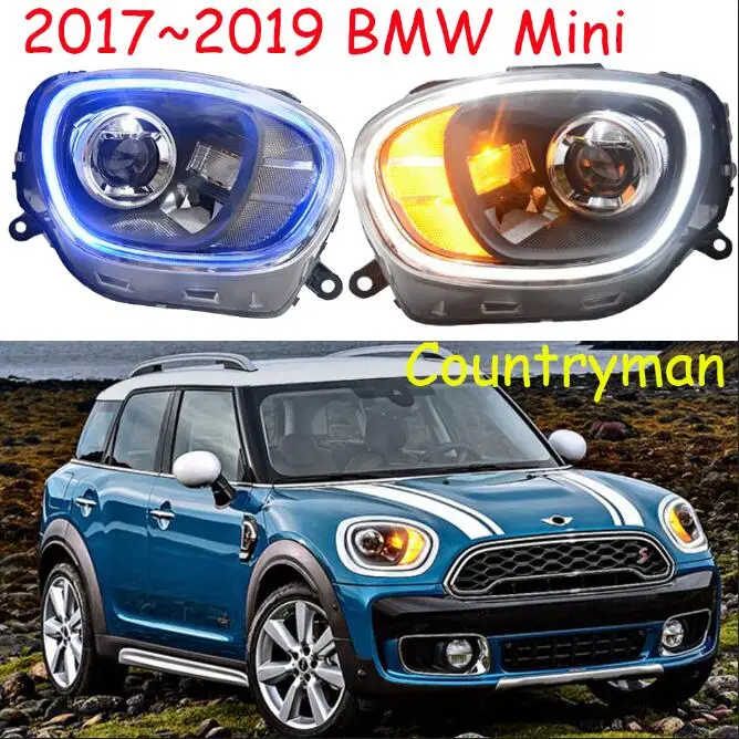 /2007~ Автомобильный Стайлинг для BMW MINI Cooper Countryman F60 фары объектив проектор Динамический указатель поворота светодиодный DRL - Цвет: 2017 to 2019year