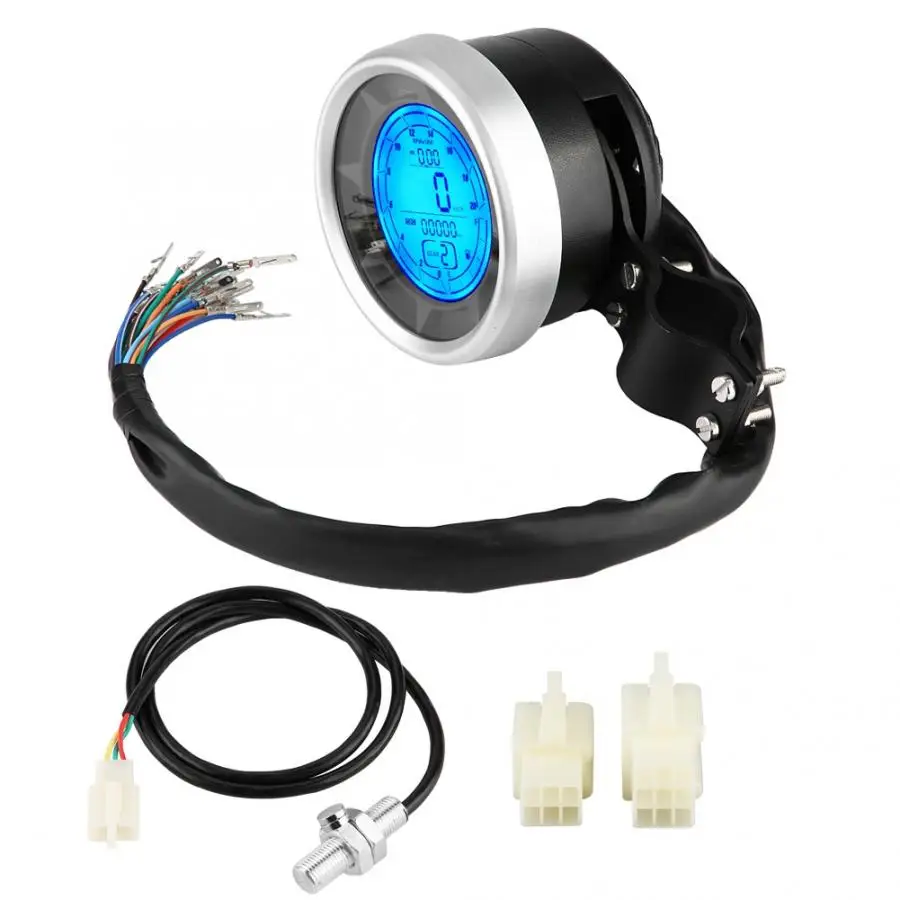 

Speedometer Motorcycle Multi-functional LCD Meter Tachometer Odometer Overspeed Warning motorcycle professional accessories