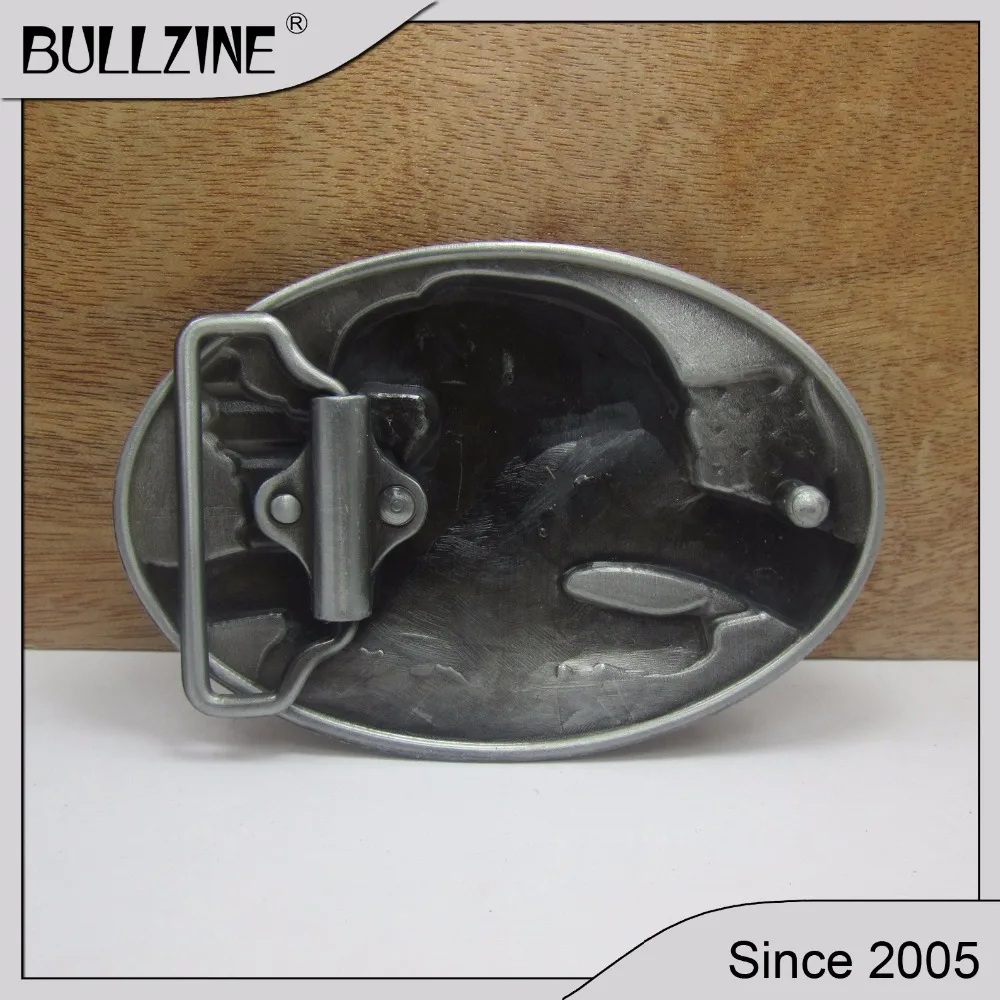Bullzine оптовая продажа орла пряжки ремня с pewer отделка FP 02833 подходит для 4 см Ширина