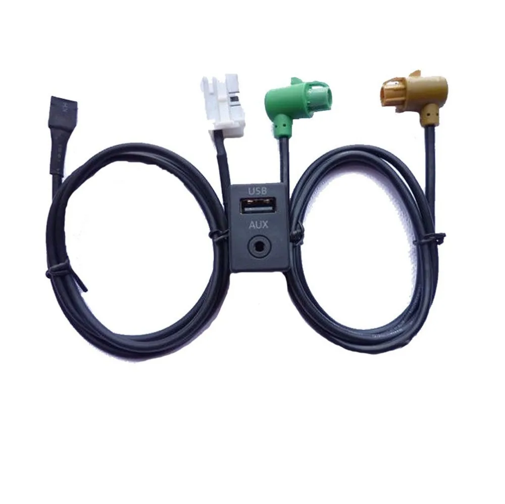 Interface Adapter Cable Car Radio USB Interface Adapter AUX In
