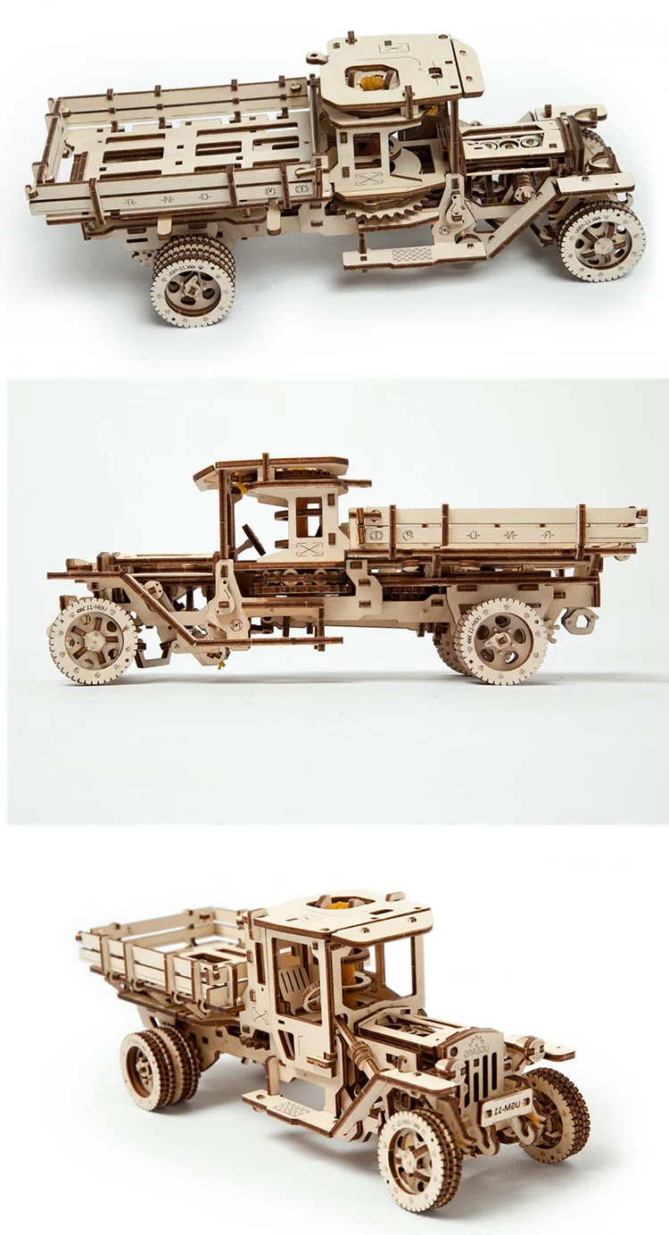 UGEARS деревянный механический привод модель ручной работы грузовик собрать модель комплект для взрослых игрушки