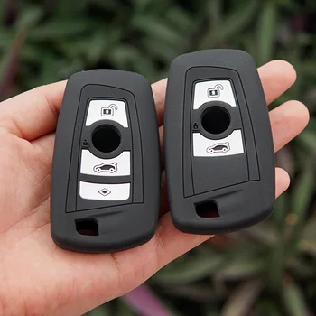 

50pcs/lot silicone key fob cover case shell skin for BMW F10 F20 F30 Z4 X1 X3 X4 M1 M2 M3 E90 1 2 3 5 7 SERIES Remote keyless