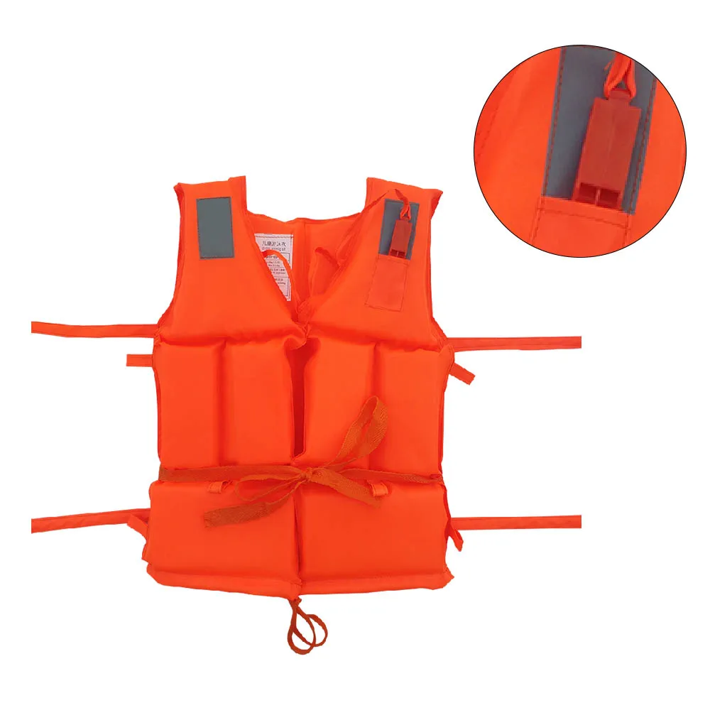 الاطفال الانجراف التزلج المائي الحياة سترة مع صفارة إنقاذ طفل الرياضات المائية رغوة الحياة للسباحة بركة السباحة الآمنة أدوات