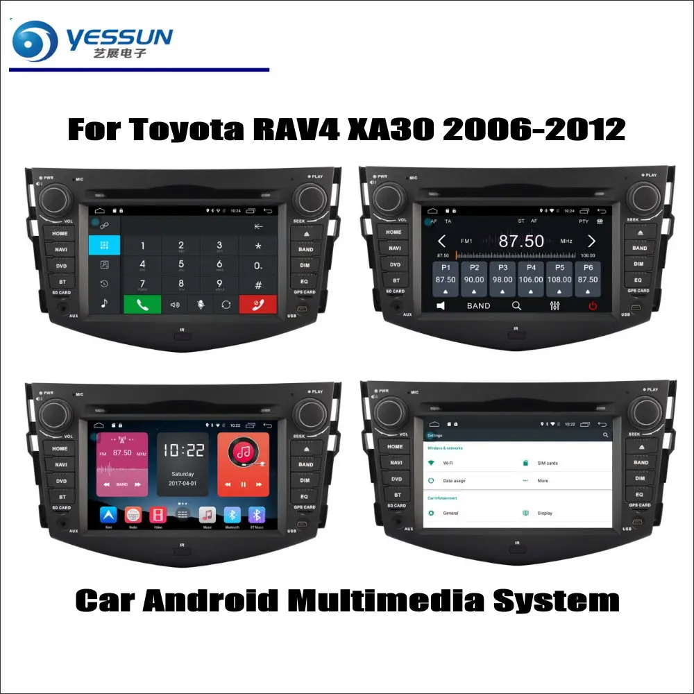 

For Toyota RAV4 XA30 2006-2012 Car Radio CD DVD Player GPS Navigation Android System HD 7" Screen Multimedia
