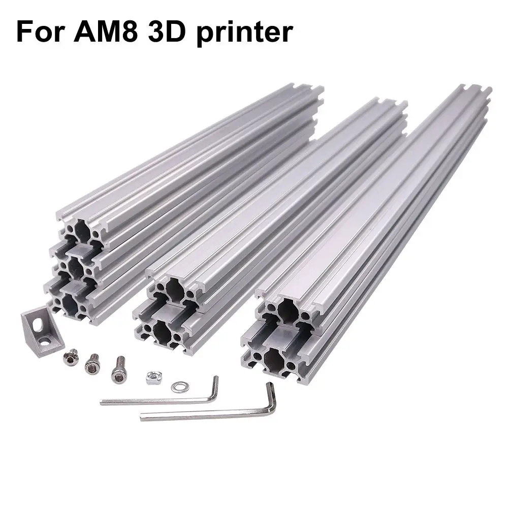 

AM8 3D Printer Aluminum Metal Extrusion Profile Frame with Nuts Screw Bracket Corner for Anet A8 - 14