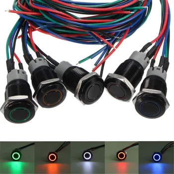 

3A 16mm Unlock On-Off Sport Mode LED Push Button Switch For BMW /E60 5 Series White Red Orange Blue Green