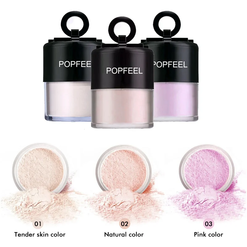 

Oil Control Loose Powder Bright Color Matte Concealer Powder Long-lasting Sweatproof Makeup Powder Setting Powder TSLM1