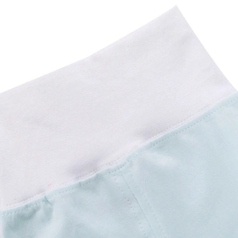 High Waisted Baby Pants Cute Soft Baby Pants For Boys Girls Cotton Solid Infant Trousers Belly Care Kids Pants Baby Boy Clothing (6)