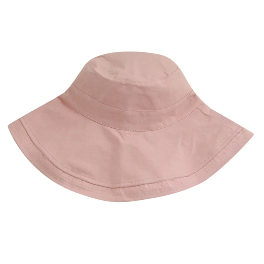 JAYCOSIN hat Women Casual Wide Brimmed Ladies Beach Hat Parent-child Outing Adult comfortable Cotton Hat