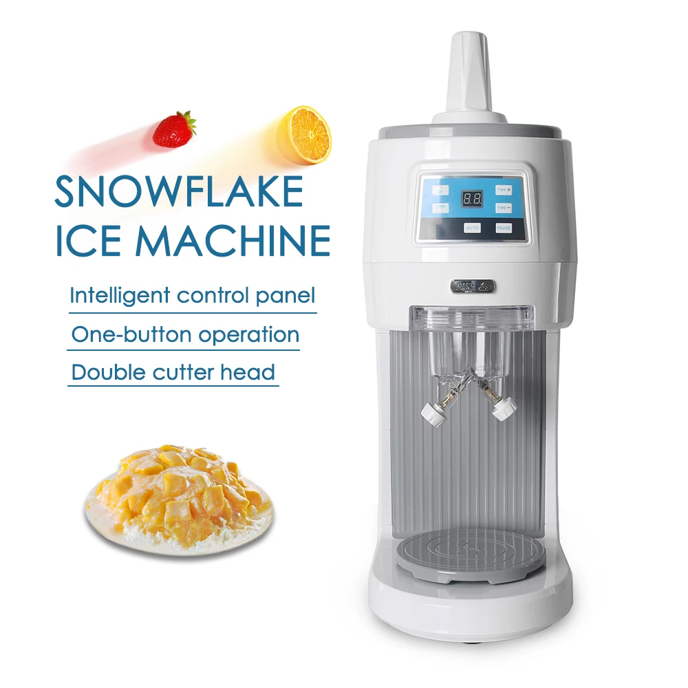 ITOP 300W Electric Snowflakes Ice Crusher Shaved Machine Fruit Juice Store Electric Smoothies Snow Ice Machine EU/US Plug