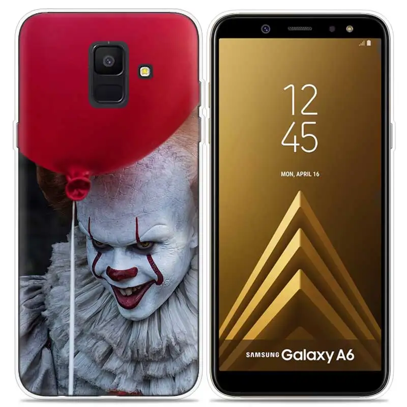 Джокера клоун ужас принт чехол для samsung Galaxy Note 8 9 J4 J6 J8 A6 A8 A7 A9 Star Lite S8 S9 плюс Винтаж крышка чехол