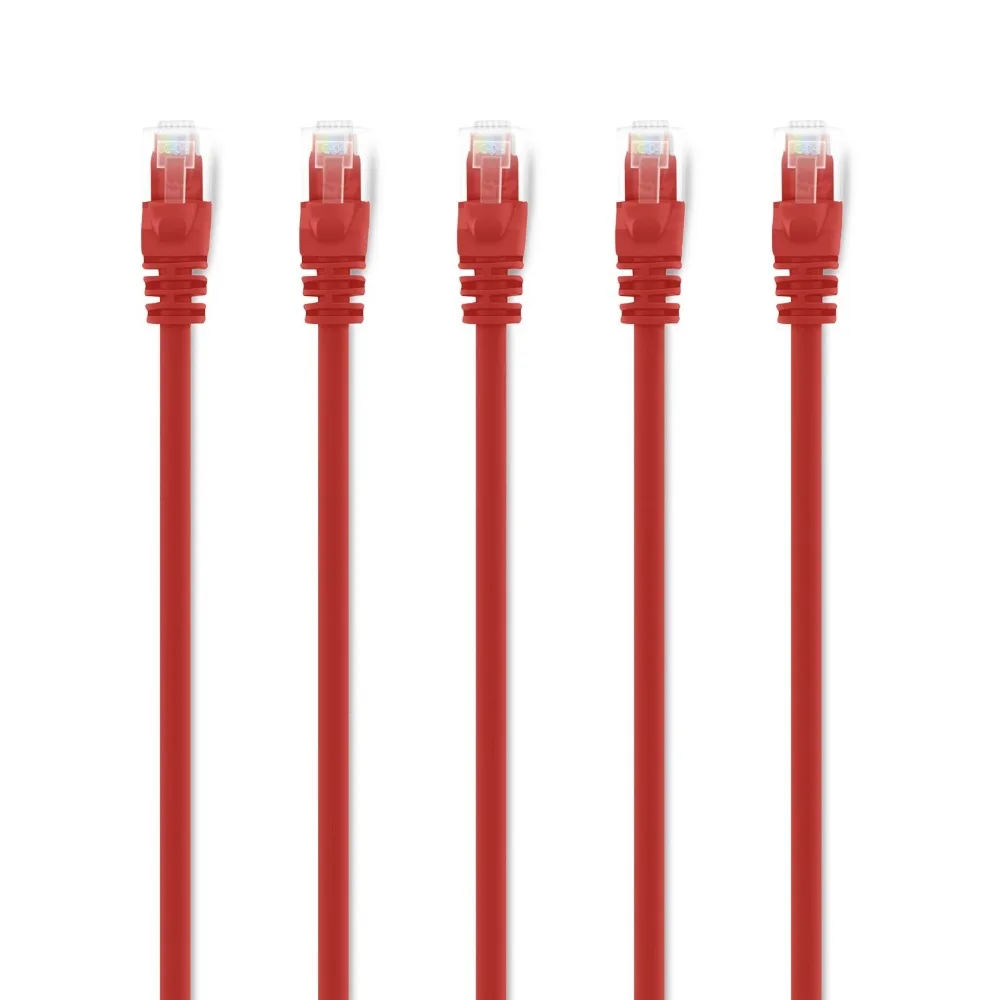 Red 10-feet premium Cat6 Patch LAN Ethernet Network Cable 10 Pack