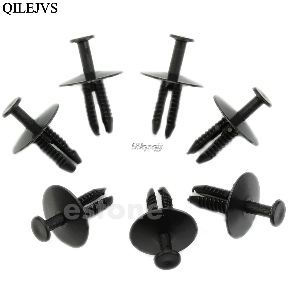 

Hot 20pcs 6mm Push Plastic Rivet Pin Clip- Bumpers Trim Panel Fascia for bmw Drop Ship