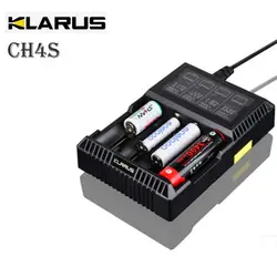 Кларус ch4s Smart ЖК-дисплей Зарядное устройство для 18650 Батарея AA AAA 14500 26650 crc123a c Батарея desulfator Зарядное устройство ЕС, АС, США, Великобритания