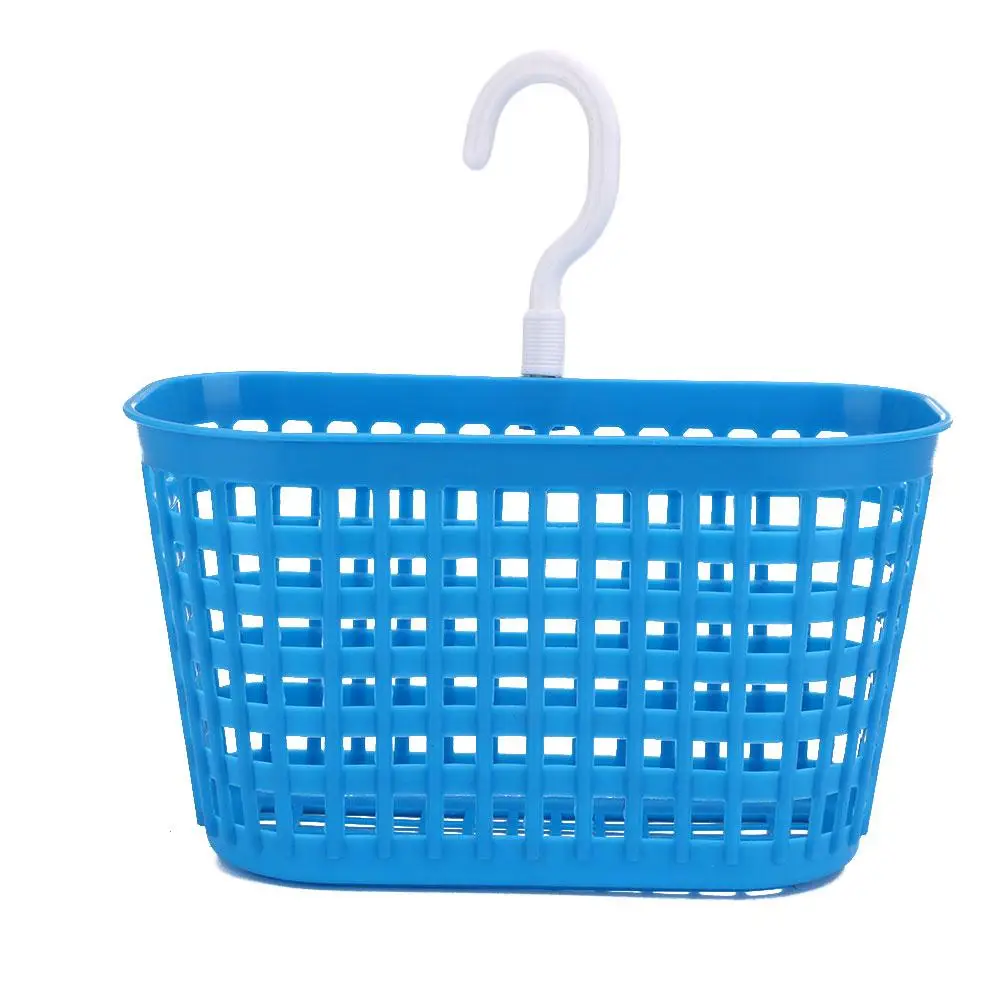 1 шт., 18,3*9*10,5 см, 4 цвета, пластиковая корзина для ванной, держатель для моющего средства, контейнер для шампуня, косметический Органайзер для приправ, портативный инструмент - Цвет: Blue