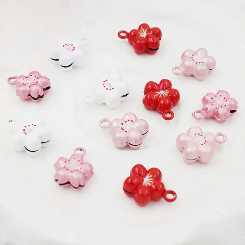 

Mini Flower Metal Bell Charms Pet Pendant Bracelet Accessories Holiday Party Decor