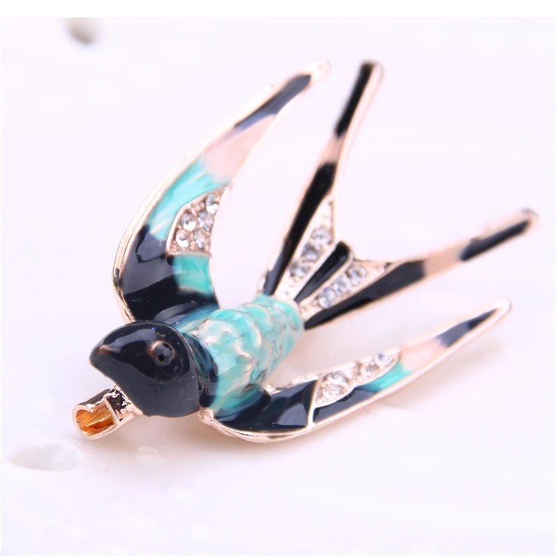 

enamel pin swallow brooch jewelry lapel pin badge men suit pin metal pins brooches for women broches