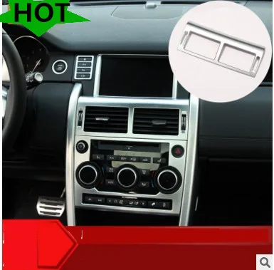 

FIT FOR 2015 2016 DISCOVERY SPORT CENTER CONSOLE DASHBOARD AIR VENT CHROME COVER TRIM BEZEL GARNISH INTERIOR INSERT ACCESSORIES