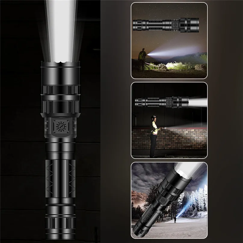 2019 NEW 50000LM Flashlights T6 Tactical Military LED Bicycle Light Flashlight 18650 Torch Direct charge 5-Mode bike Light #4M19 (3)