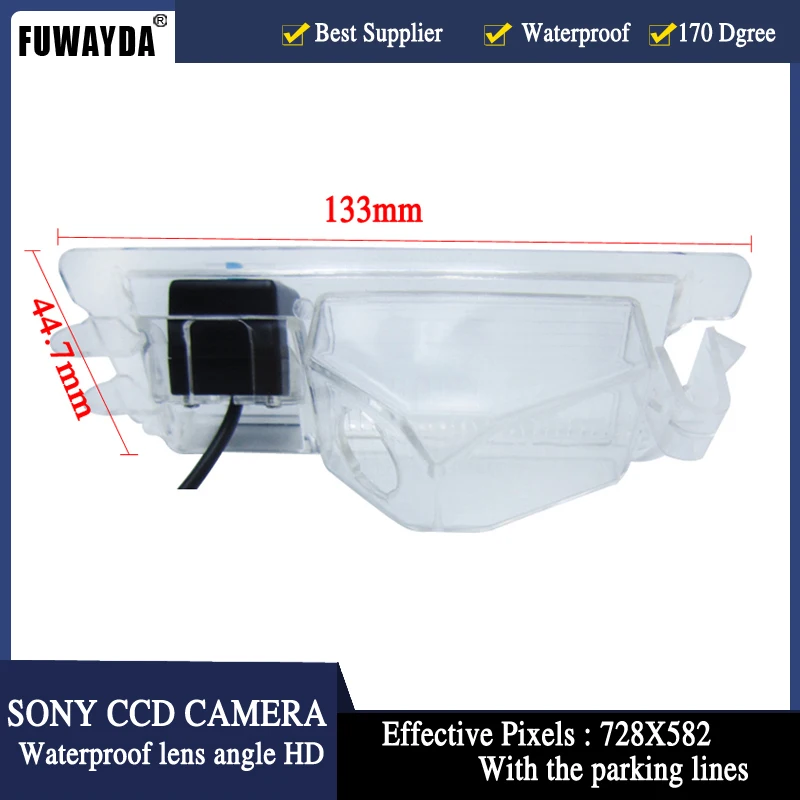 FUWAYDA CCD чип SONY Автомобильное зеркало заднего вида с направляющей камерой для Nissan
