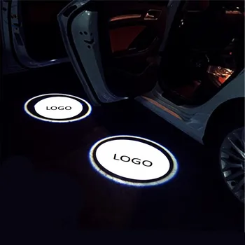 

JXF Car Light Signal Decorative Lamp LED Cayenne Octavia Roomster Febia Door Welcome Passat Phaeton A4 Superb Projector Laser