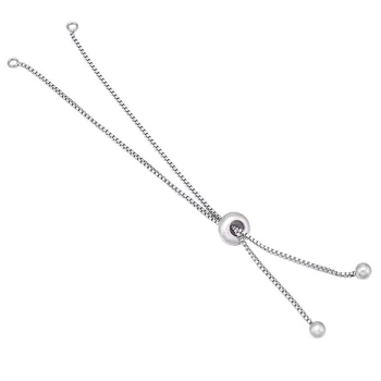 

5PCS Stainless Steel Silver Tone Bracelet Accessories