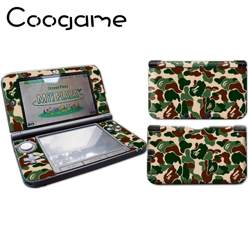 Coogame камуфляж наклейки для 3DS LL XL Управление наклейка Nintendo защитить фильм |