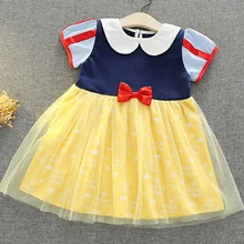 Летние платья для девочек для маленьких девочек платье принцессы на Хэллоуин Рождественский карнавальный костюм детей Костюмы Косплэй Девочек Вечерние