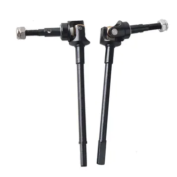 

2 Pcs Xtra Speed Steel Drive Universal RC Cars 45 Black Smooth XS-SCX230063 Shaft Metal Front For Axial SCX10 II