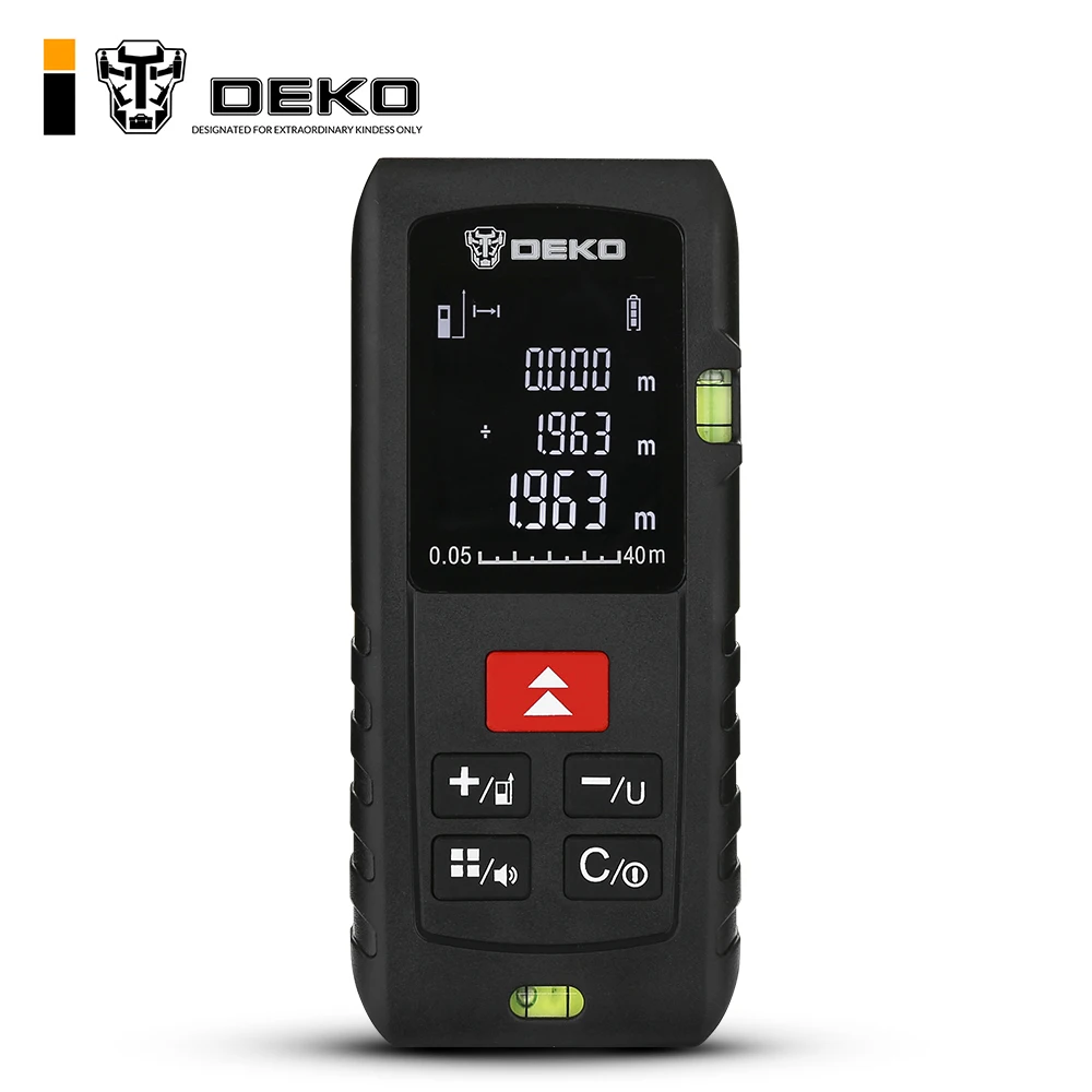 

DEKO LRE500 Handheld Laser Distance Meter Mini Laser Rangefinder Laser Tape Range Finder Diastimeter Measure 40M