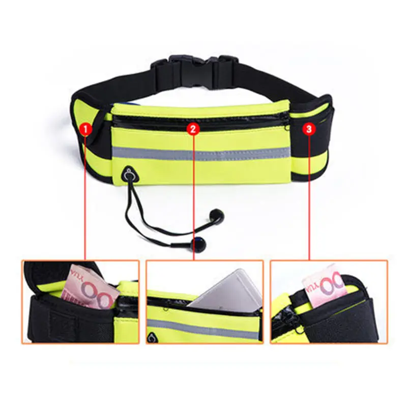 Men Women Running Waterproof Waist Bags Jogging Sports Cycling Water Bottle Pack Outdoor Fitness Phone Anti-Theft Pack Belt Bags (23)