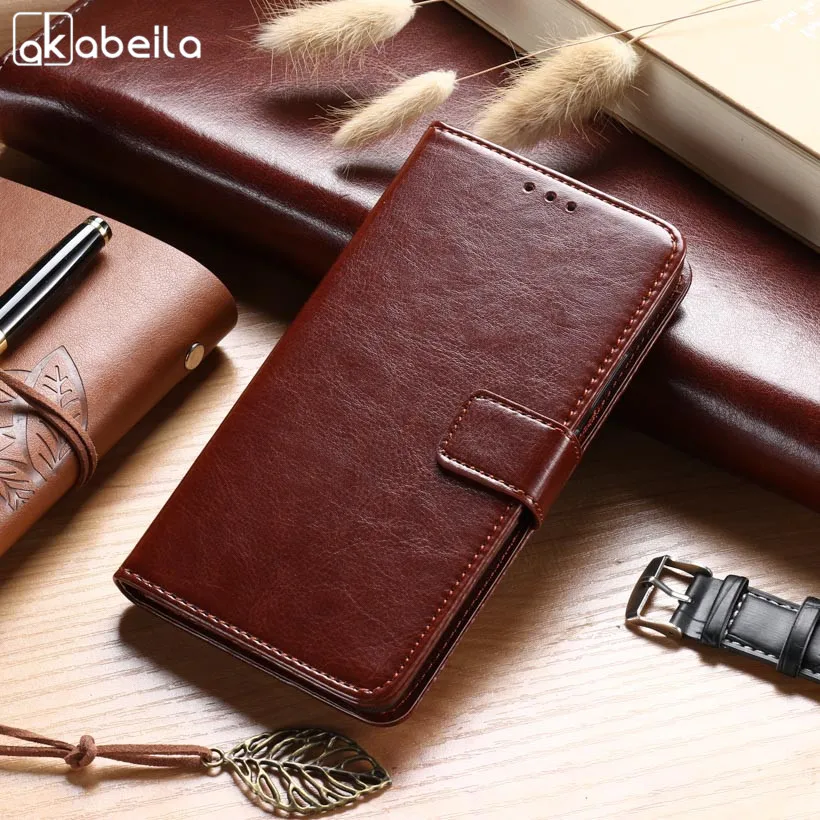 

AKABEILA For Huawei P20 Lite Case Leather + Silicone Original Wallet Pouch Huawei p20 pro p20 plus nova 3E Cover Flip Skin caso