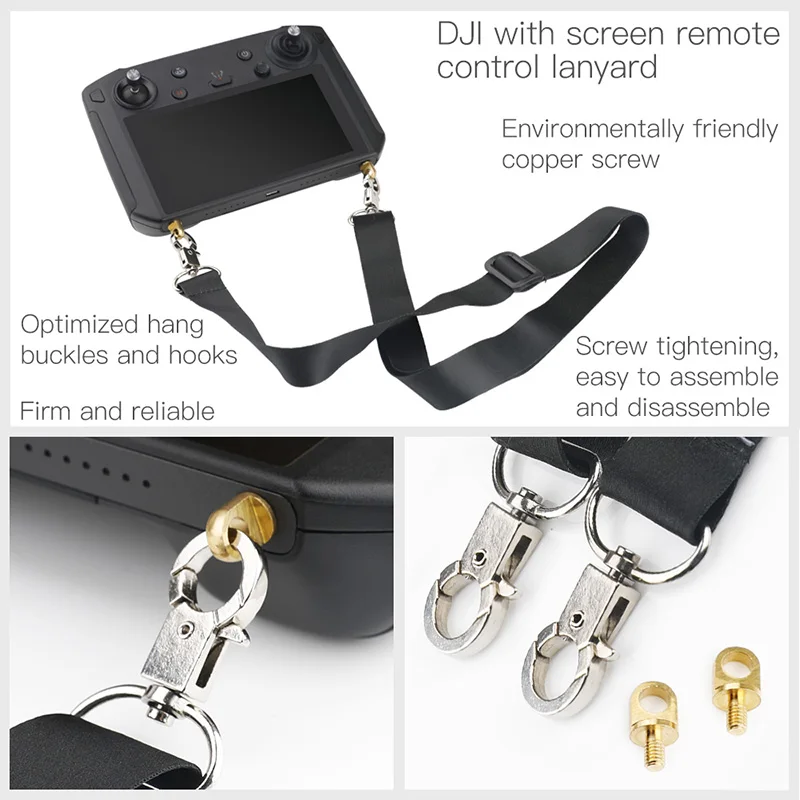 mavic 2 Smart remote control with screen Belt Sling Lanyard Strap Metal double Hanging Buckle For DJI dji mavic 2 pro zoom Drone accessories Transmitter 1 (5)