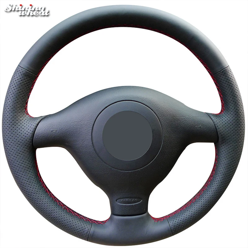 Черный чехол из натуральной кожи для Volkswagen VW Golf 4 Passat B5 1996 2003 Seat Leon 1999 2004 Polo 2002|car