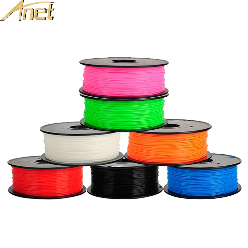 

Anet PLA Filament 1KG ABS/PLA 1.75mm Filament Material Plastic Rubber for MakerBot/RepRap/UP/Mendel 3D Printer Parts 5 colors