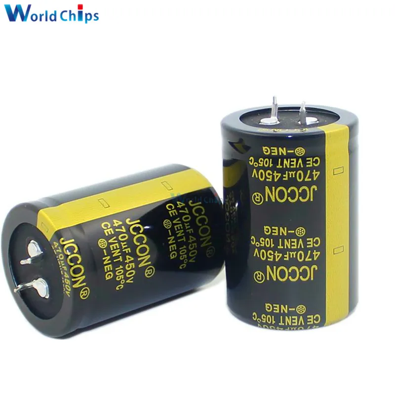 

450V 470uF 35X50mm High Frequency Low ESR Aluminum Electrolytic Capacitor 450V470uF 35*50mm Through Hole Capacitor