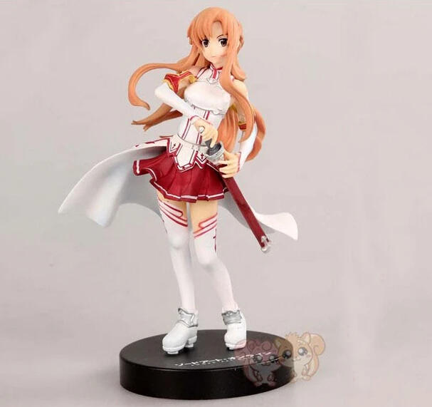 17cm Sword Art Online Asuna Action Figures PVC Collection toys for christmas gift brinquedos ToyO00193
