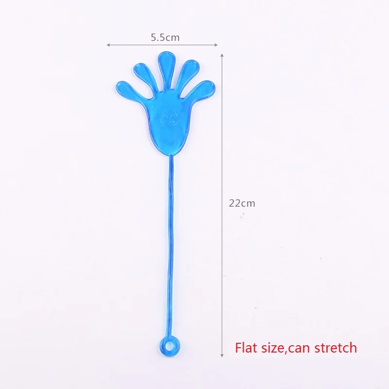 10 Pcs/Bag Sticky Hands Palm Elastic Slap Hands Palm Toy Children Kids Party Favors Novelty Gift Funny Jokes Pranks Toys prank toys,joke toys,childrens toys,sticky toys,suction cup hand toys,suction cup toy