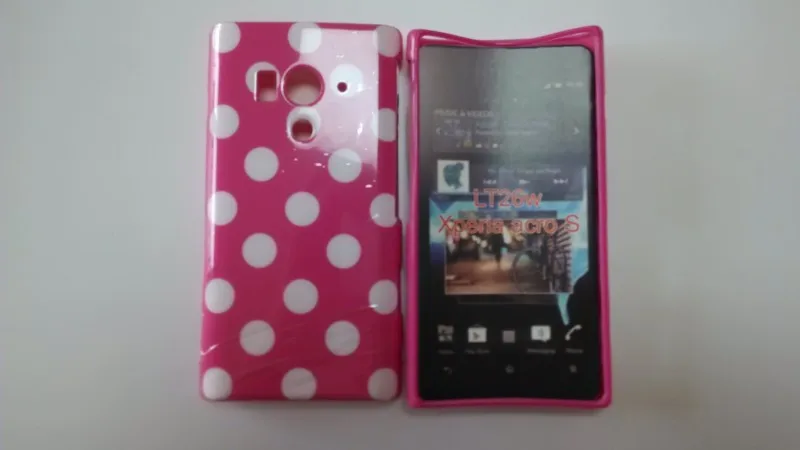 Sony Xperia acro S LT26w Polka Dots Case (4)