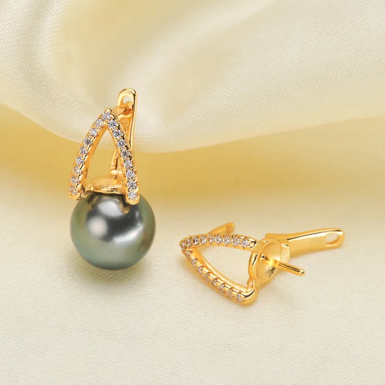 

Pearl Earrings Mountings, Fashionable Earrings Findings, Earrings Settings Jewelry Parts Fittings Drop Earrings Accessories