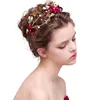 FORSEVEN Gold Rhinestone Crystal Pearl Flower Bridal Tiaras Headband Women Headpiece Wedding Crowns Hair Jewelry Accessories JL ► Photo 2/6