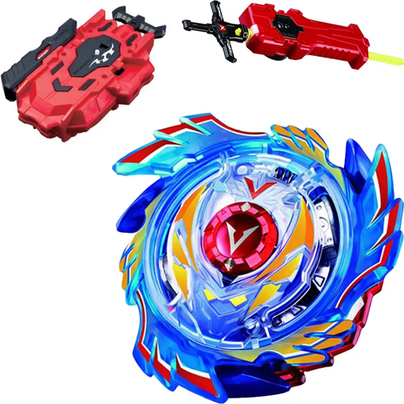 

B-X TOUPIE BURST BEYBLADE Spinning Top God Valkyrie / Genesis Valtryek STARTER w/ Launcher B-73 + LR RED Launcher Sword