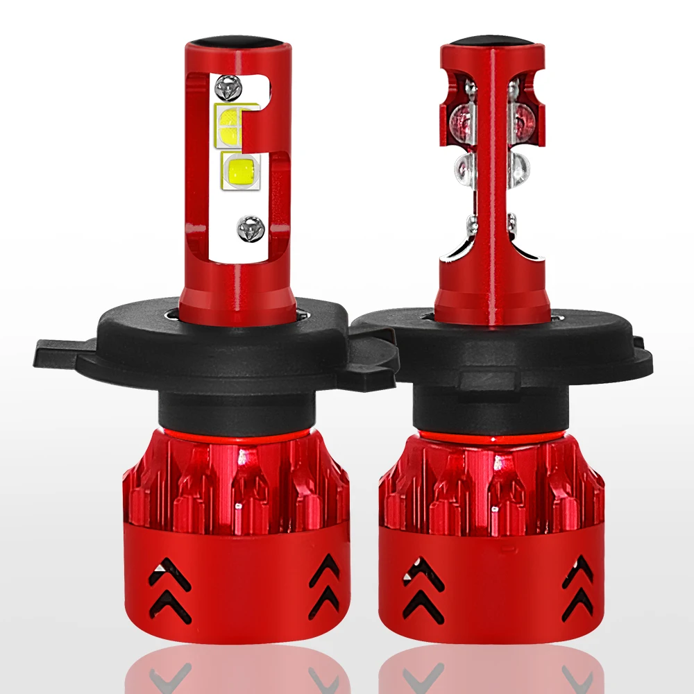 2Pcs High Power H4 Led Bulb 80W 12000LM Auto Headlights H4 Car Led